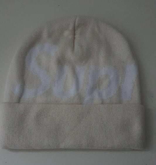 Gorro FW17 Supreme Big Logo Off White cachemira algodón natural