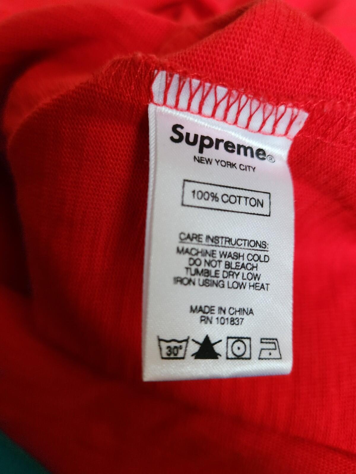 FW17 Supreme Dotted Arc Top Red T-Shirt Größe Medium M kurzärmeliges T-Shirt