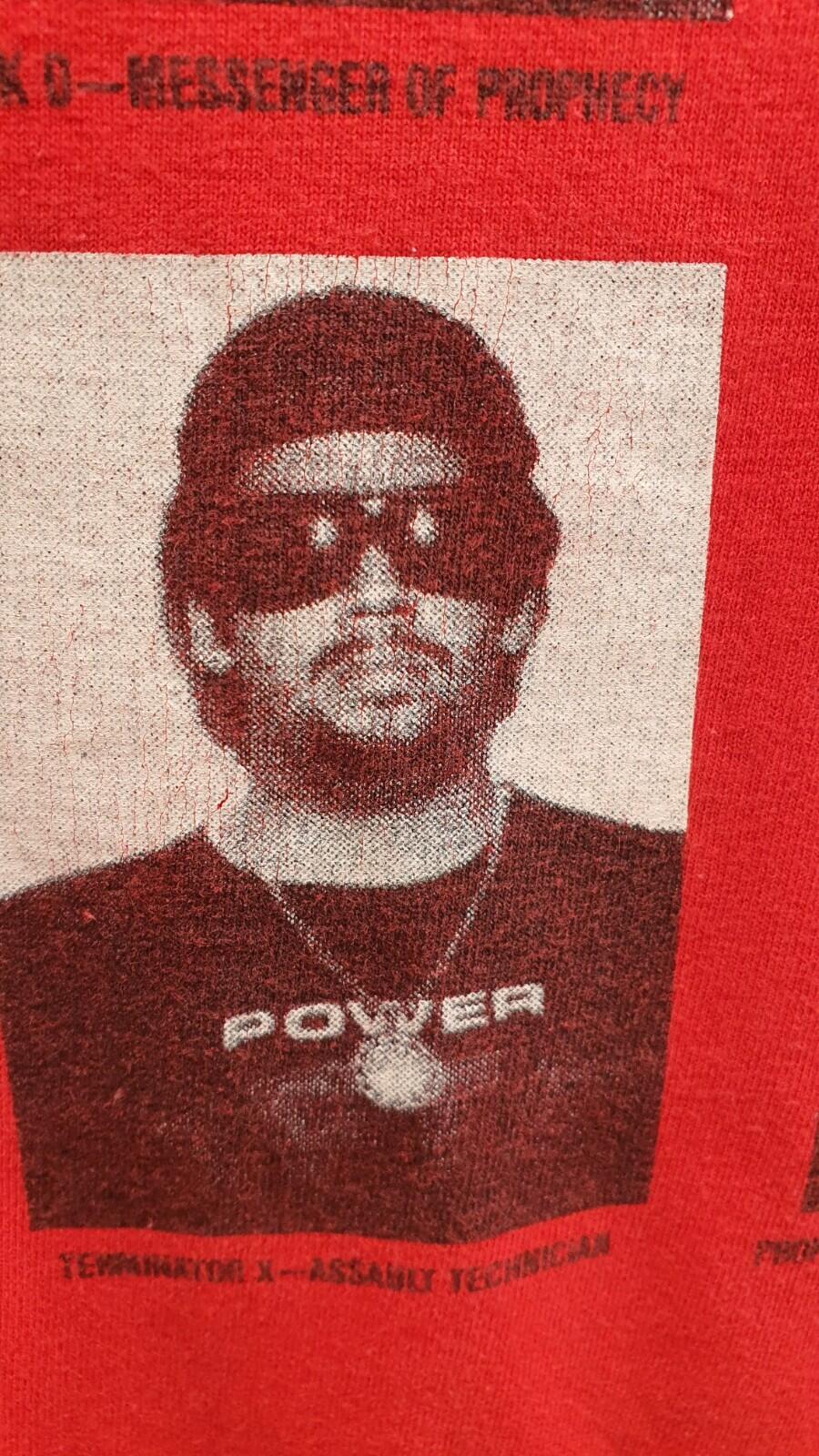 SS06 Supreme x Public Enemy Camiseta Roja Talla XL