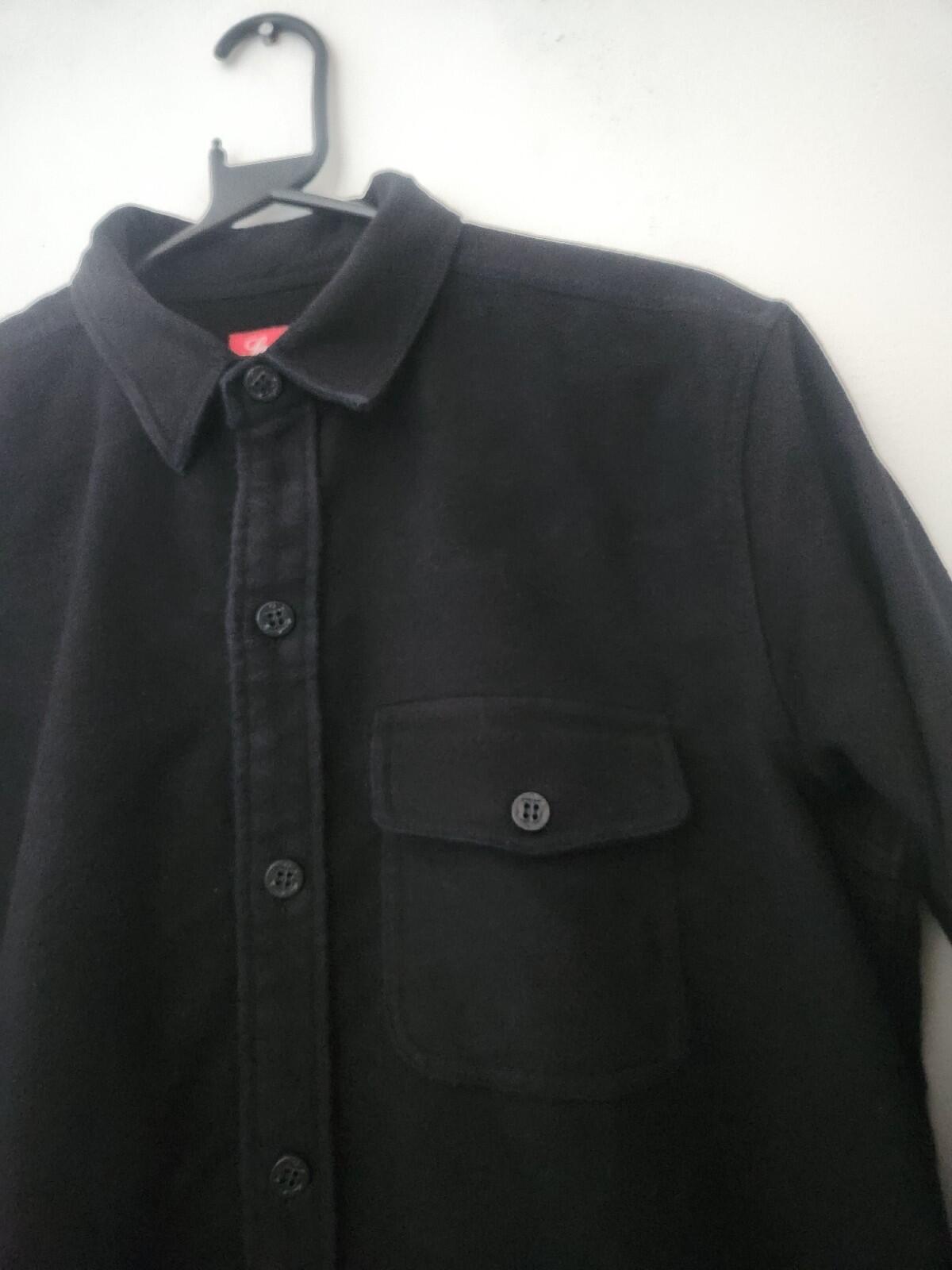 FW13 Supreme Moleskin Naval Shirt Black Size L