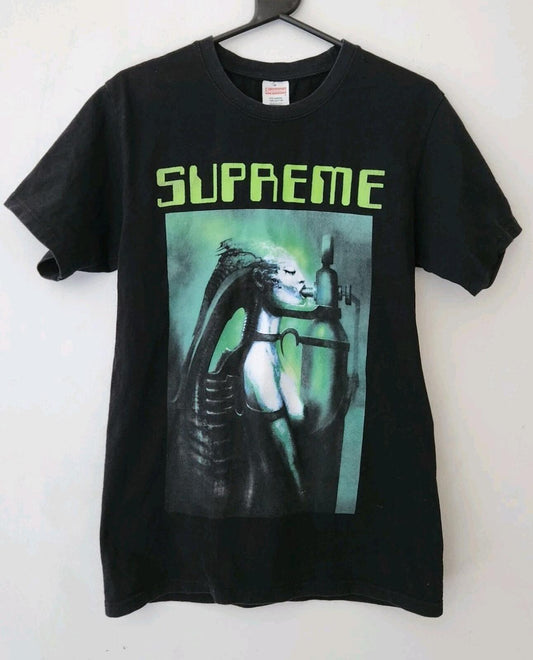 FW14 Supreme x H.R. Giger Alien Tee Talla M Mediana Camiseta Vintage 2014 Rara