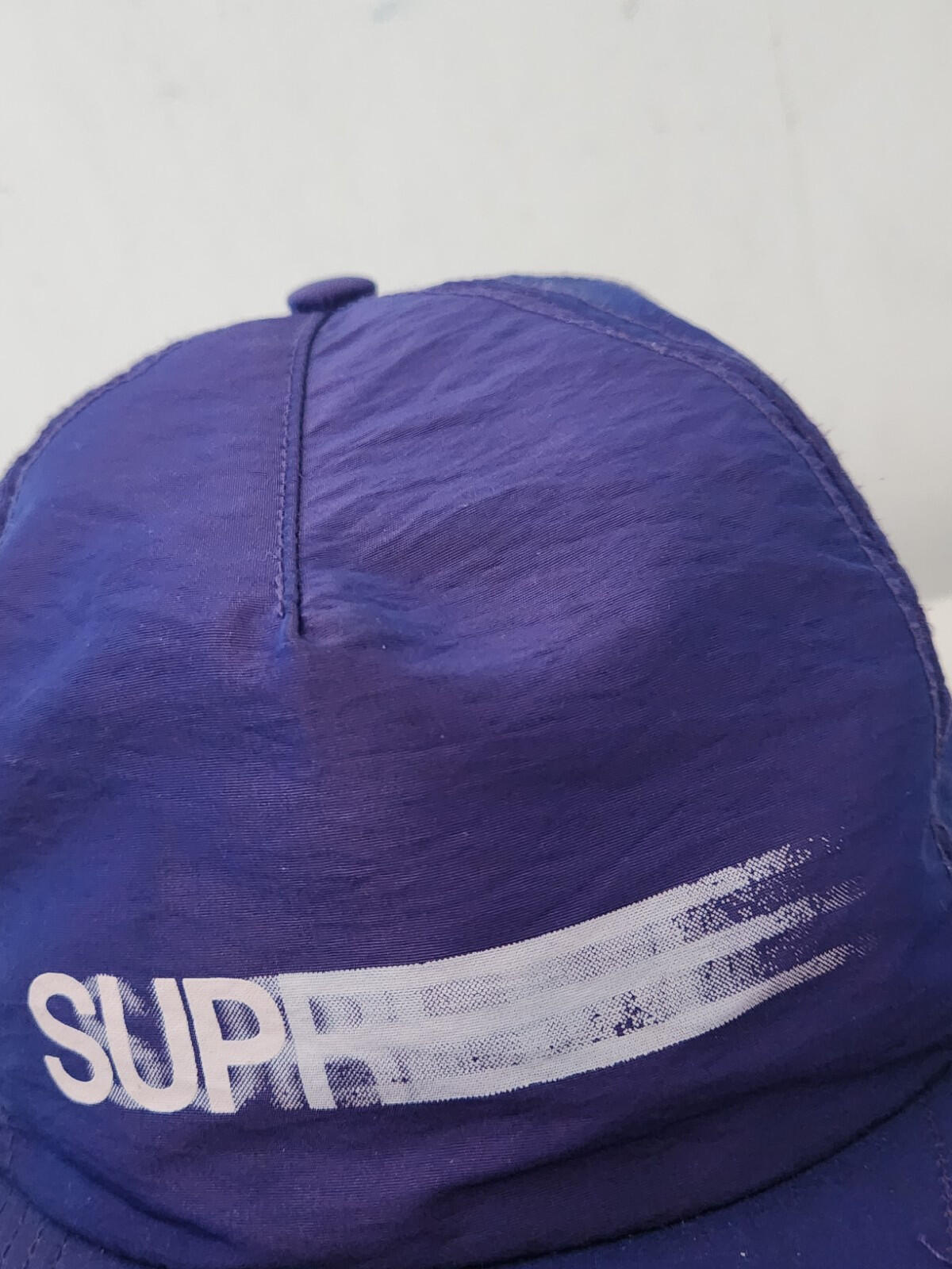 Gorra de 5 paneles Supreme Iridescent Logo SS16 Morada