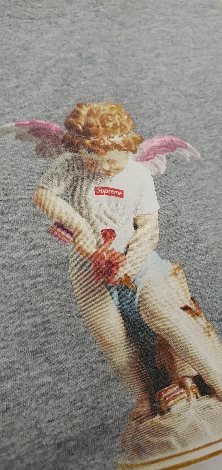 SS19 Supreme Cupid Tee size L large heather grey T-shirt