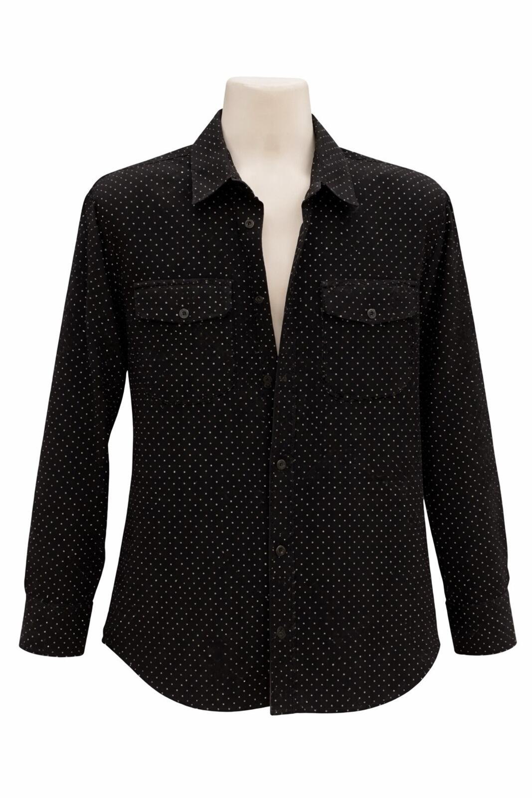 FW13 Supreme Corduroy Polka Dot Gestepptes Hemd Schwarz Größe M