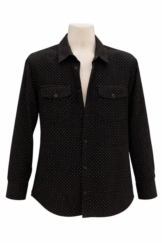 FW13 Supreme Corduroy Polka Dot Gestepptes Hemd Schwarz Größe M