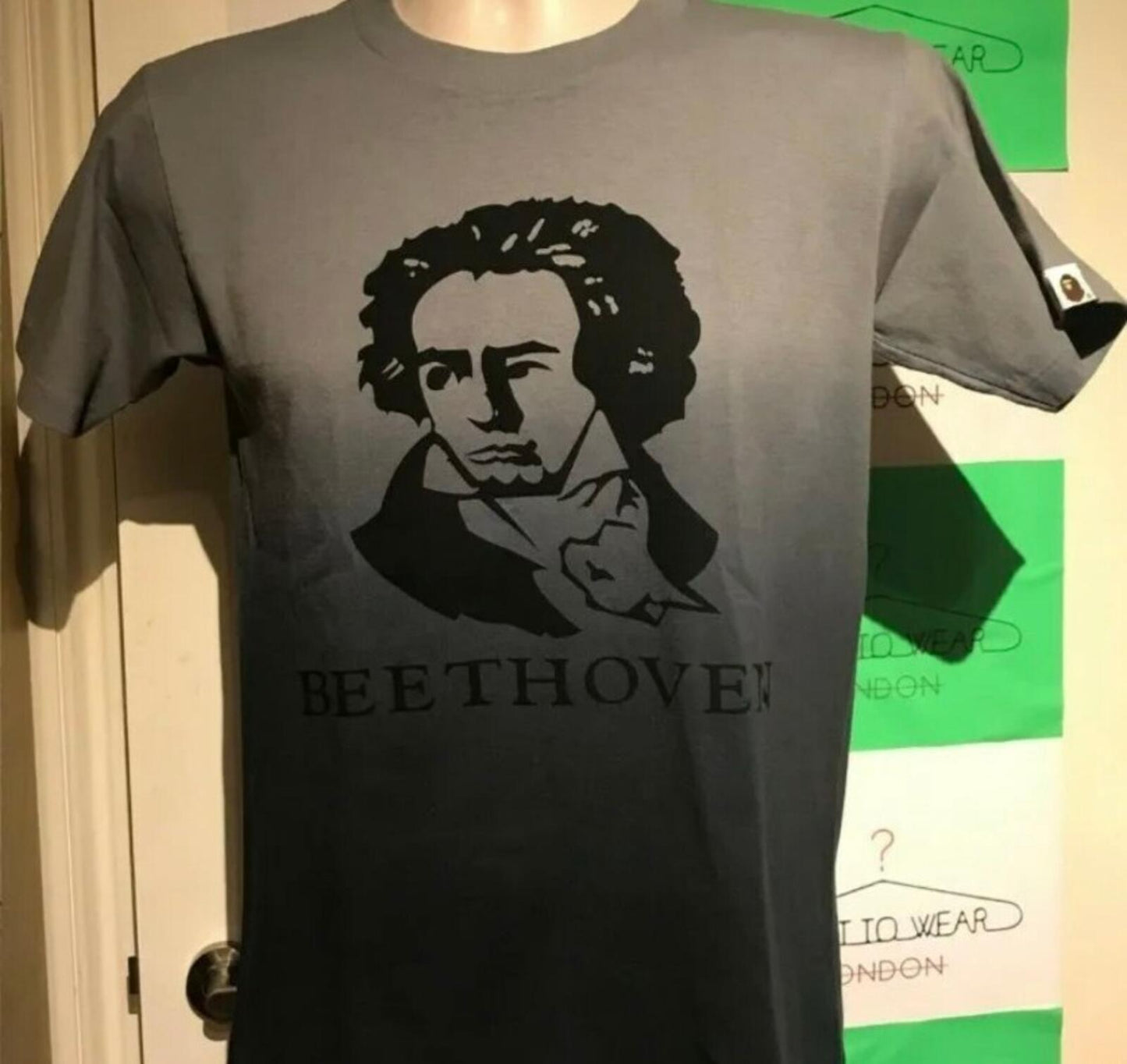 A BATHING APE 2001 Beethoven Dip Dye Tee Size S  BAPE