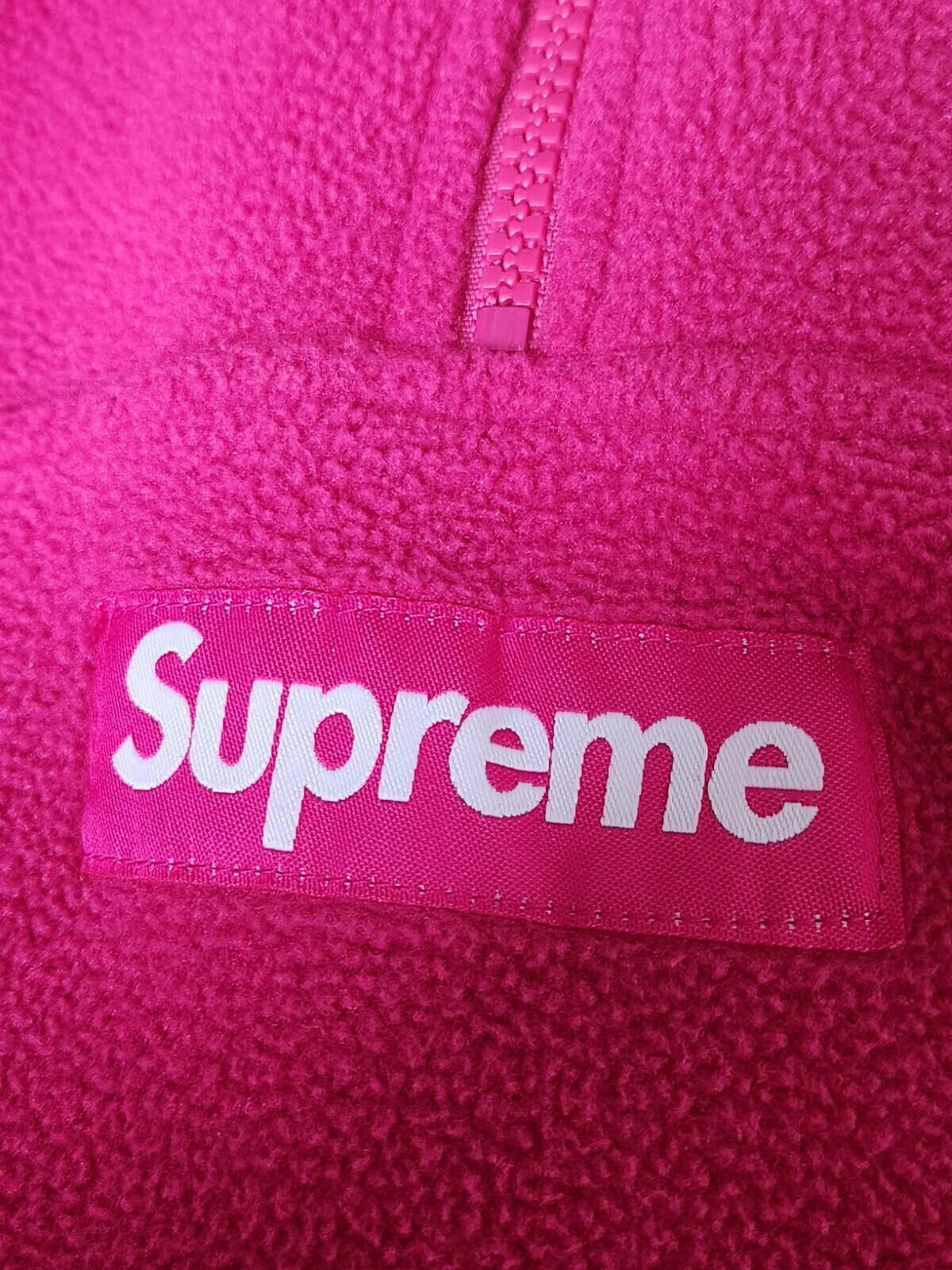 SS21 Supreme Polartec Half Zip Pullover Size M Medium Pink Fleece Magenta