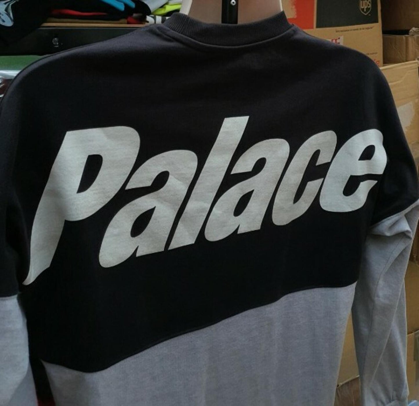 SS18 Palace Skateboards Splitter Longsleeve T-Shirt Schwarz Größe S
