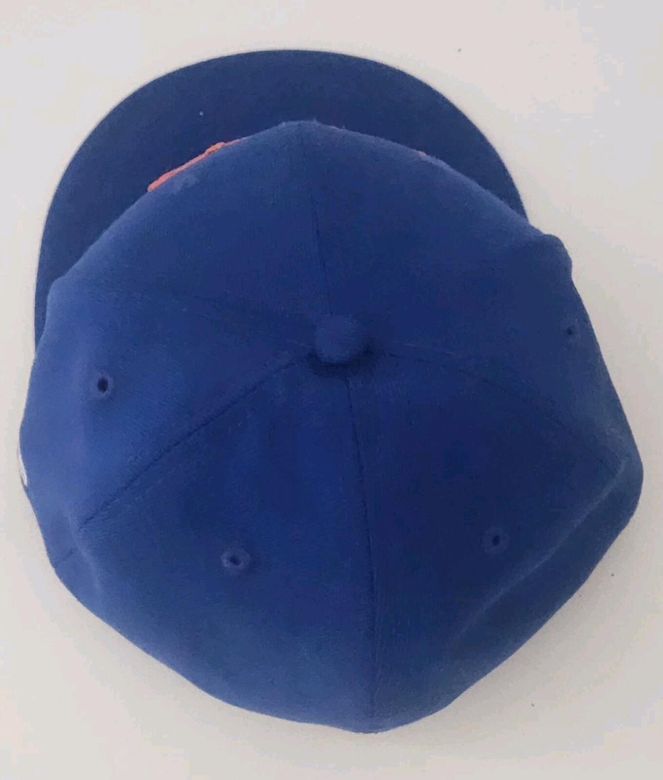 SS15 Supreme Kanji Logo New Era Size 7 3/8 Blue Wool Cap Vintage hat 2015