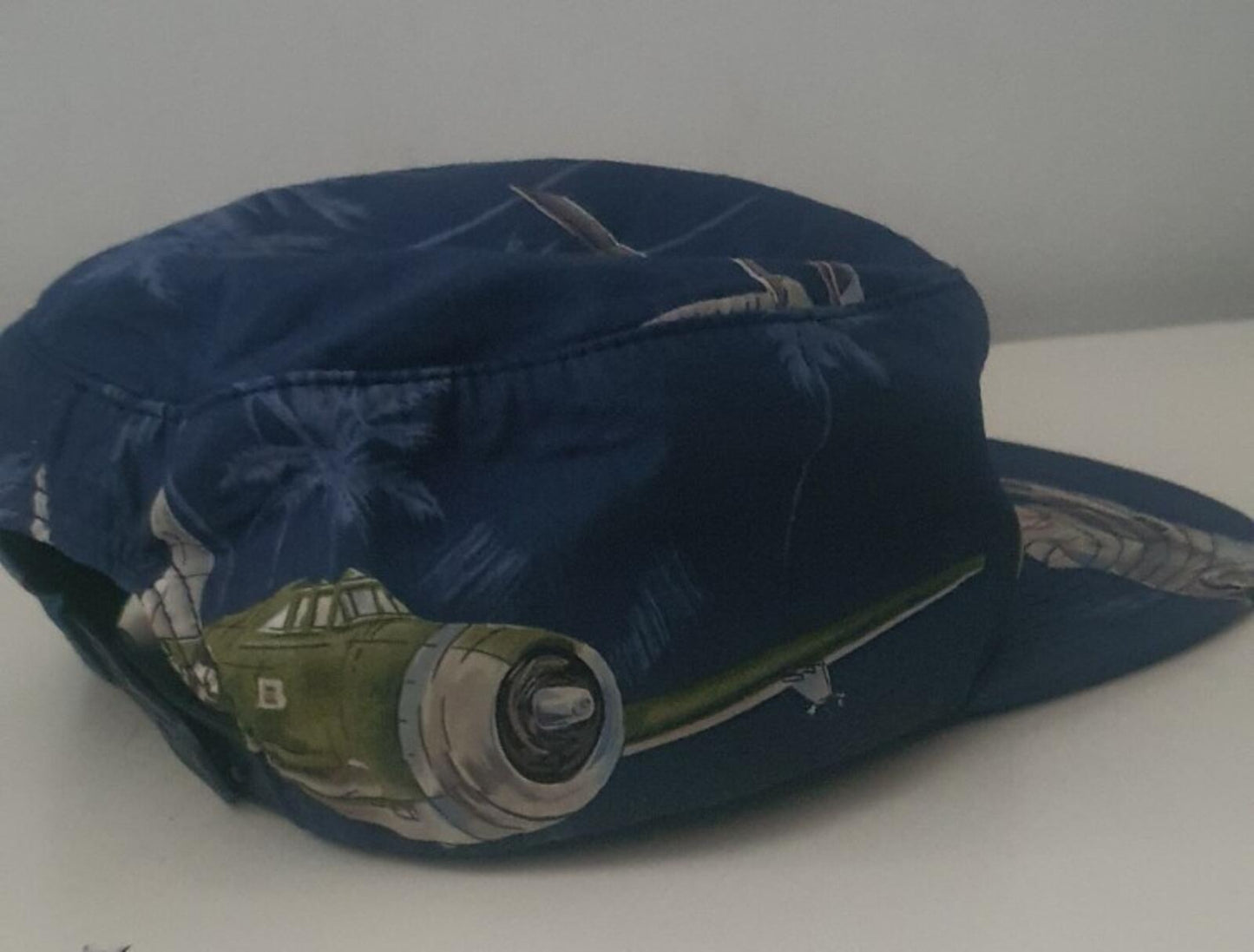 SS13 Supreme Bomber Pillbox hat Blue cap Vintage 2013 Plane Aeroplane Rare