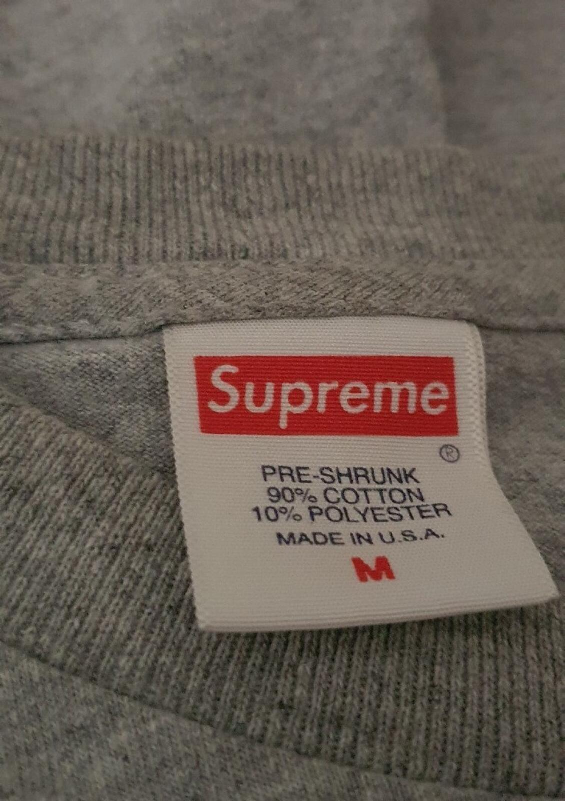 SS18 Supreme Mona Lisa tee Size M Medium Heather Grey T-shirt