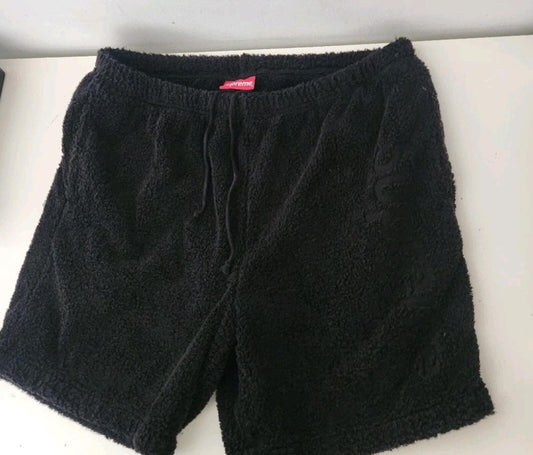 SS18 Supreme Terry Logo Short talla M Mediana shorts negros Logotipo Jacquard