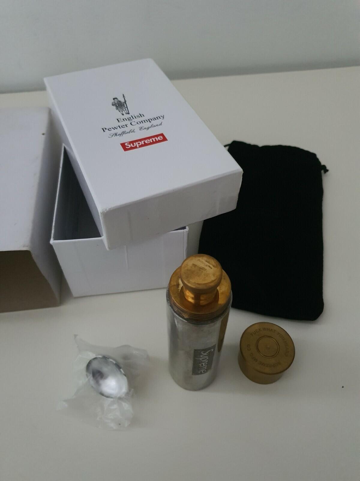 SS18 Supreme x English Pewter Company Cartridge Bullet Flask Metal