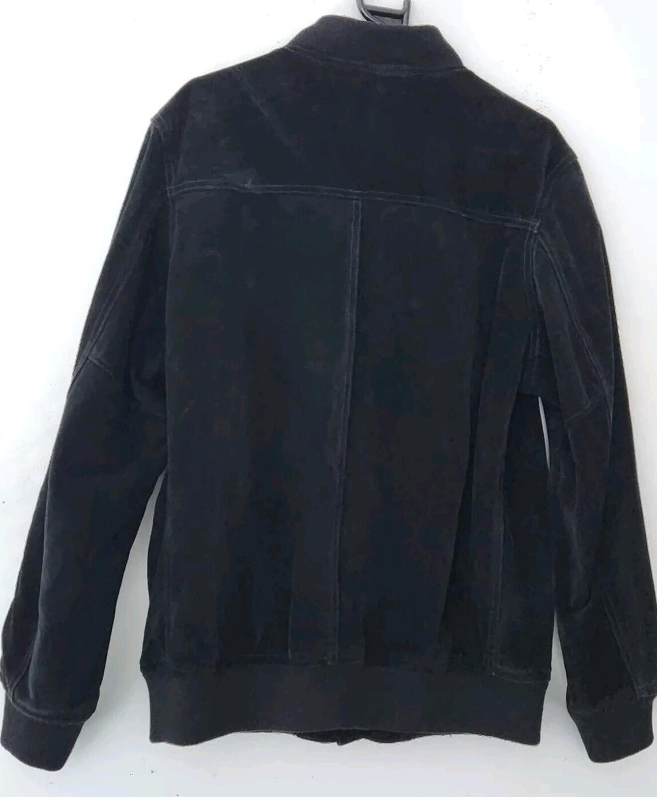 SS14 Supreme Schott NYC Wildleder Bomberjacke Schwarz Größe L