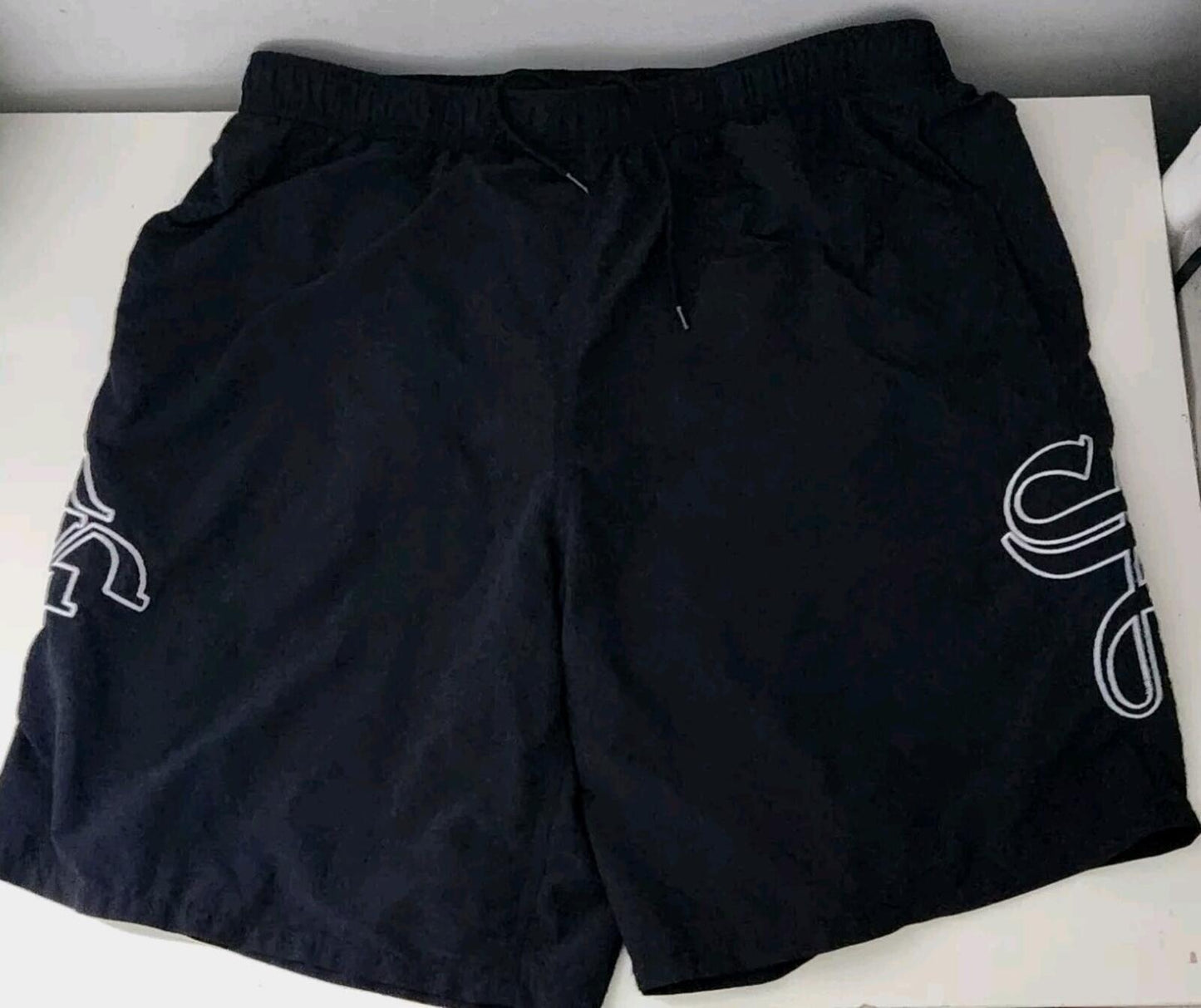 SS23 Supreme Old English Nylon Short Black Size XL