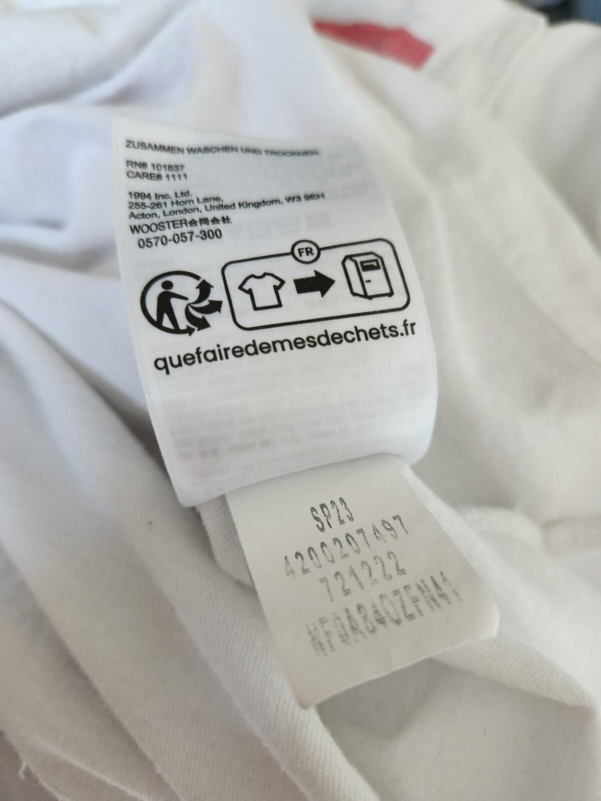 SS23 Supreme x The North Face Printed Pocket Tee White Size M