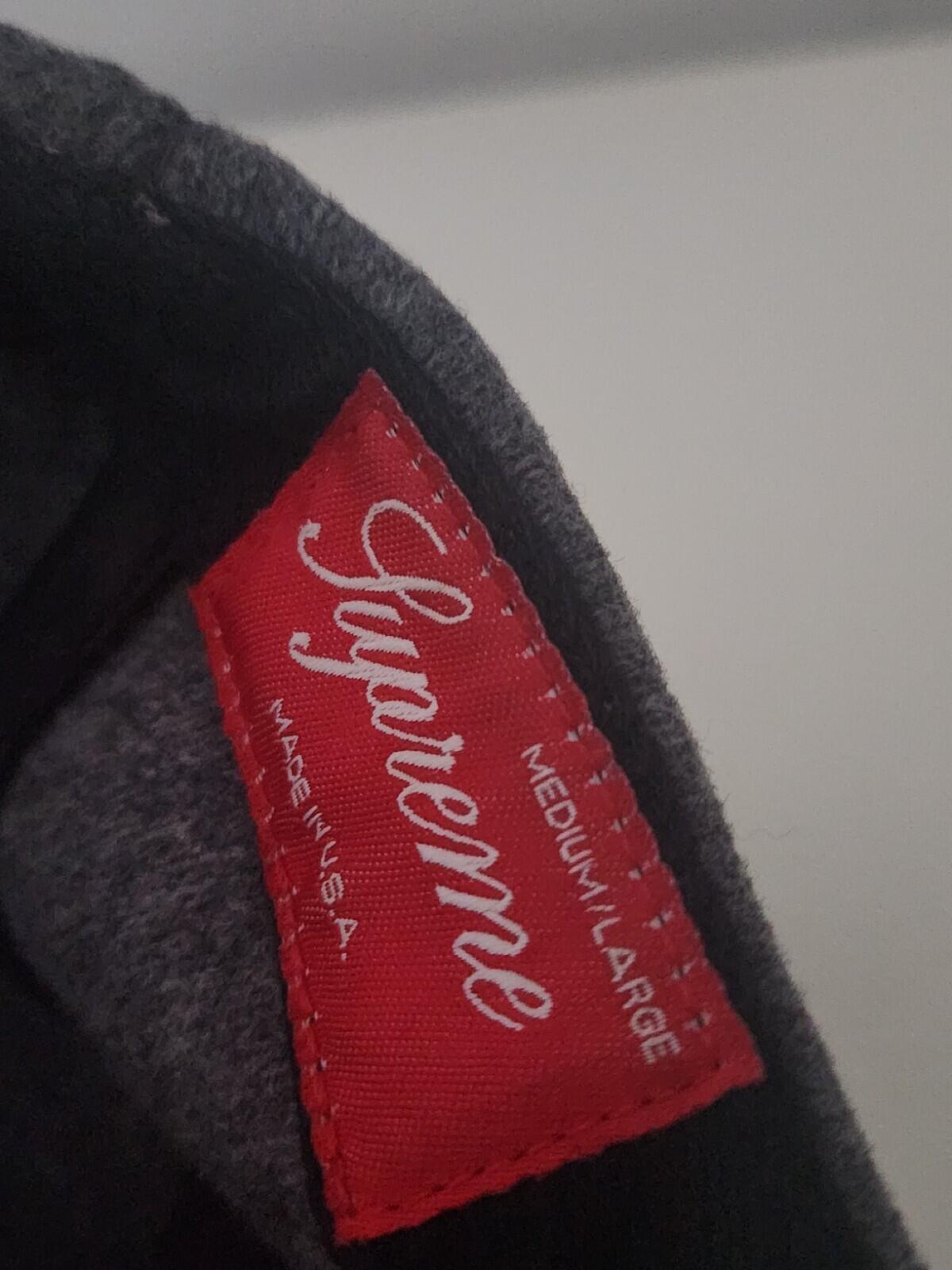 FW14 Supreme Fitted Wool Knit Camp Cap Grey Size M / L