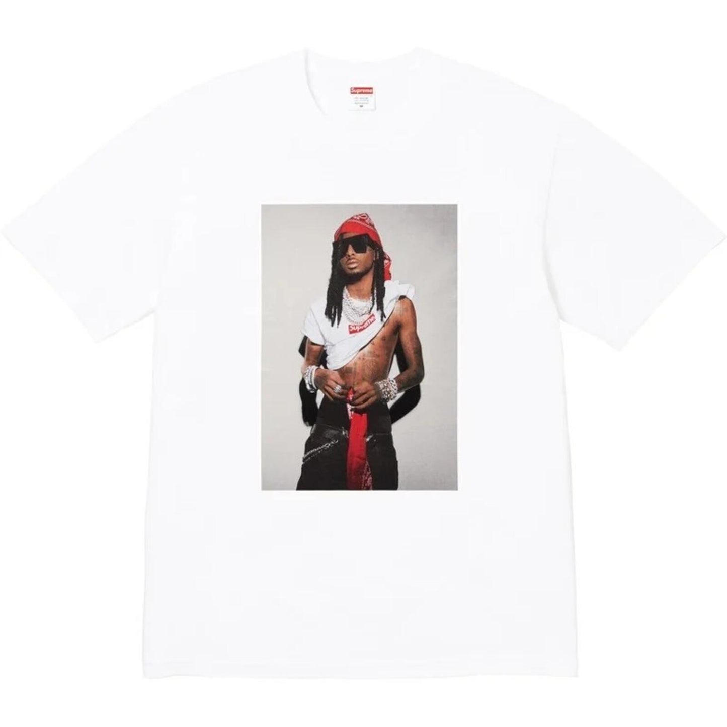 FW25 Supreme Playboy Carti Photo Tee White Size XXL