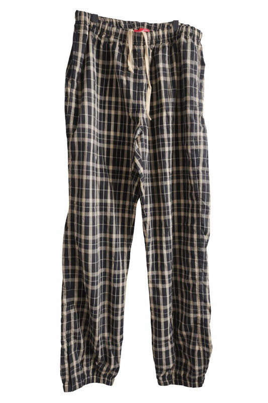 FW18 Supreme Nylon Plaid Track Pant Tan Hose Größe M Medium Nylonhose