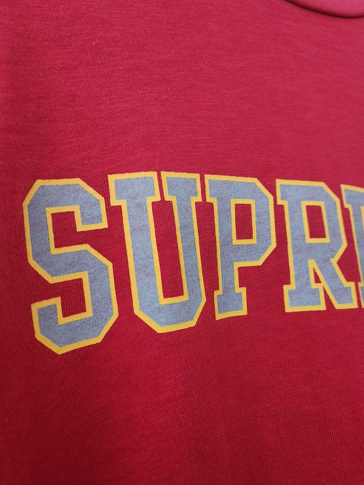 FW12 Supreme Reflective Top long sleeve L/S tee L large t-shirt Red FW12 vintage