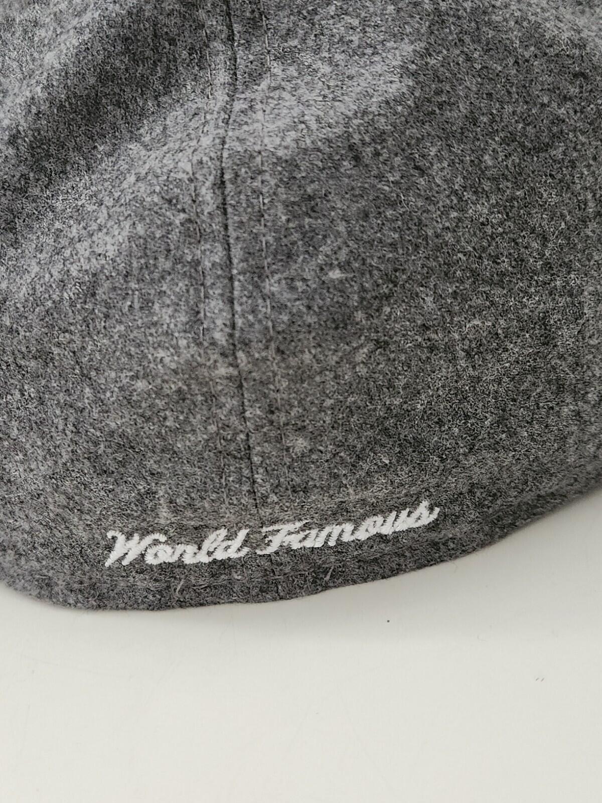 FW11 Supreme Loro Piana Box Logo New Era Grey Wool Cashmere hat 7 1/4 Vintage