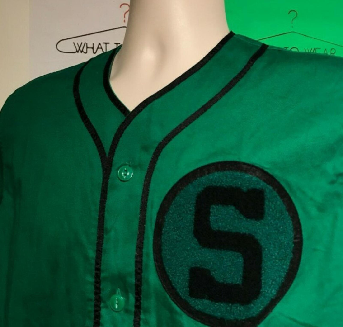 FW13 Supreme Chenille S Logo Jersey Green Size S