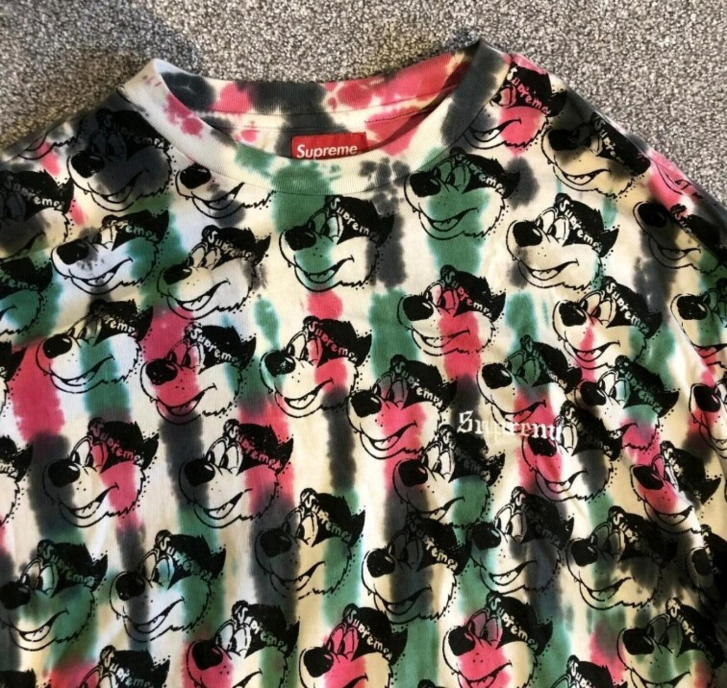 Camiseta de manga larga SS21 Supreme Dyed Bear Talla XL