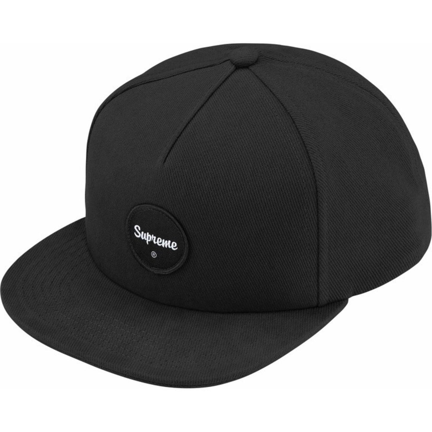 SS24 Supreme Twill Patch 5-Panel Cap Black