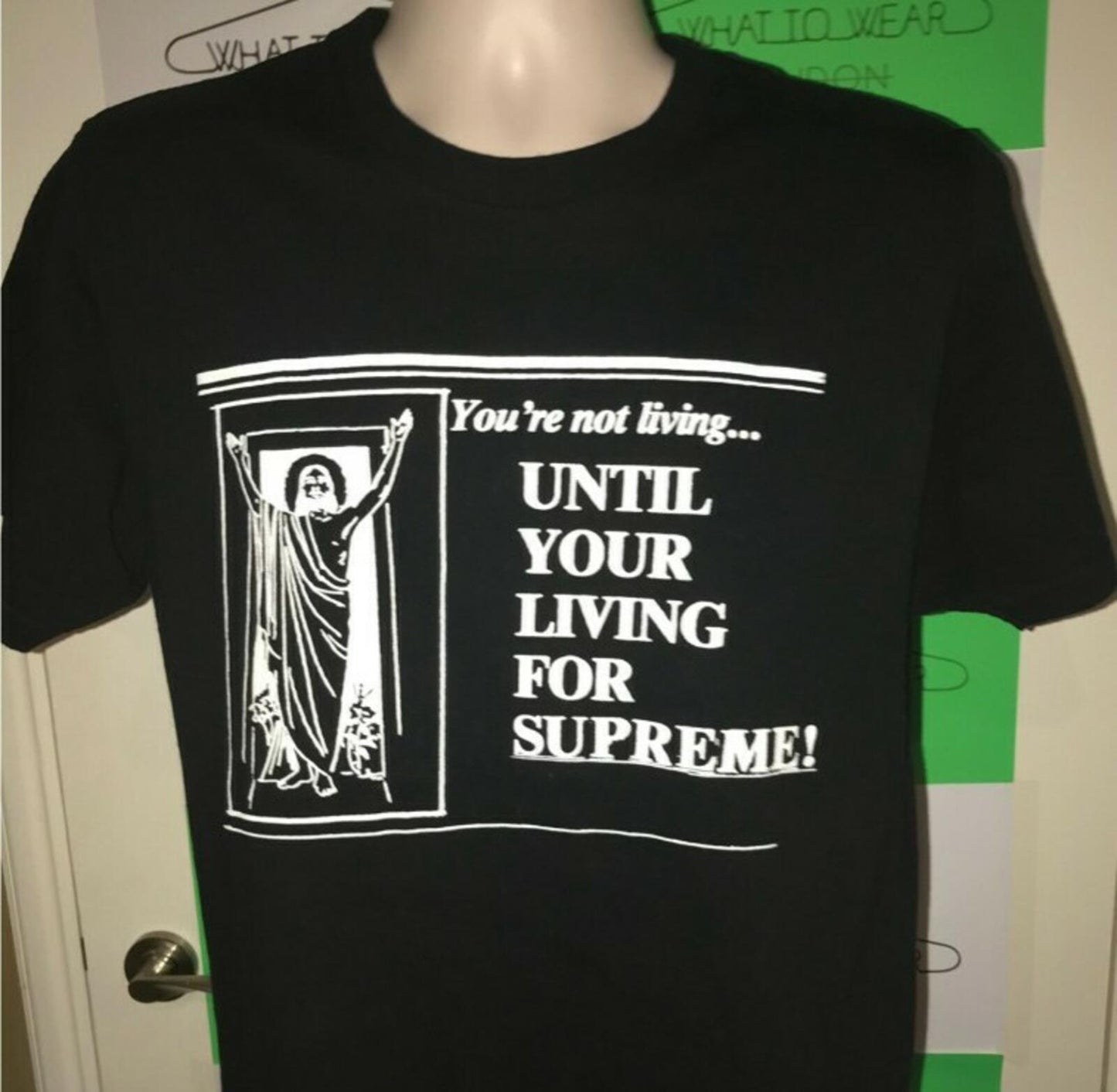 SS15 Supreme Until Your Living Tee Black Size M