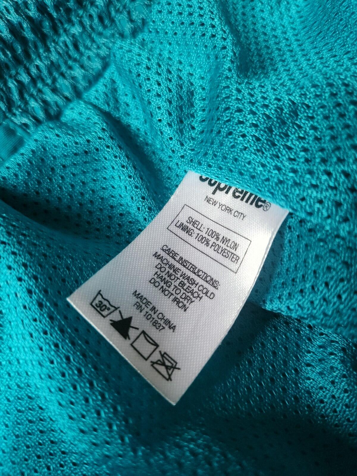 SS20 Supreme Mesh Panel Water Short Size M Bright Teal