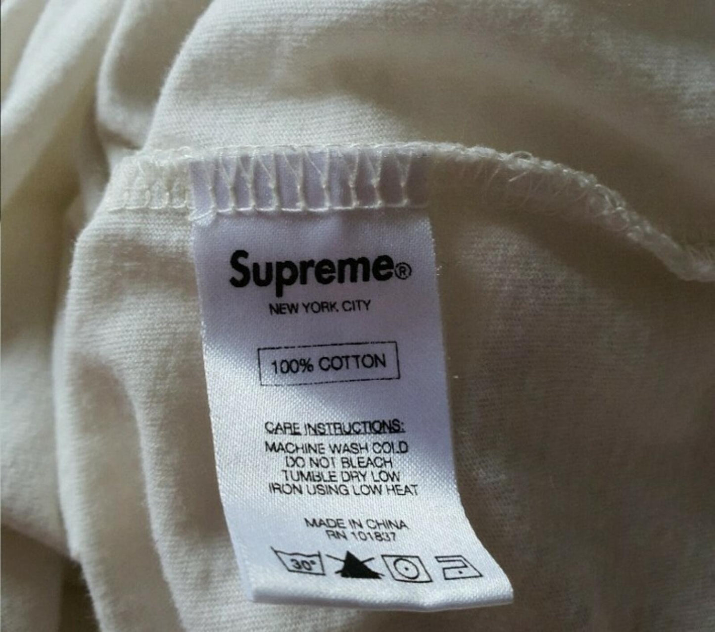 SS15 Supreme Daniel Johnston I Love You L/S Tee White Size M