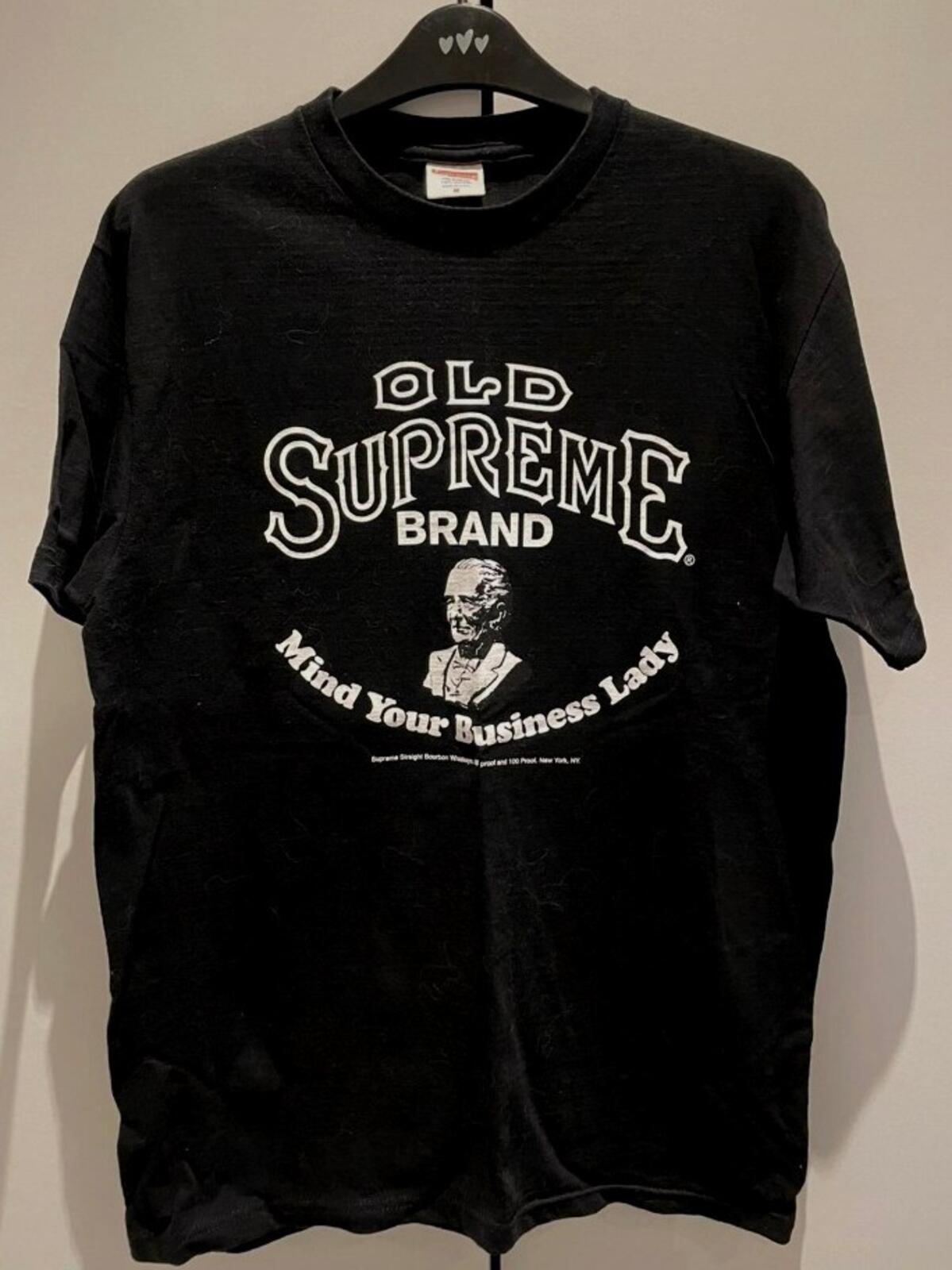 SS11 Supreme Mind Your Business Camiseta Negra Talla M