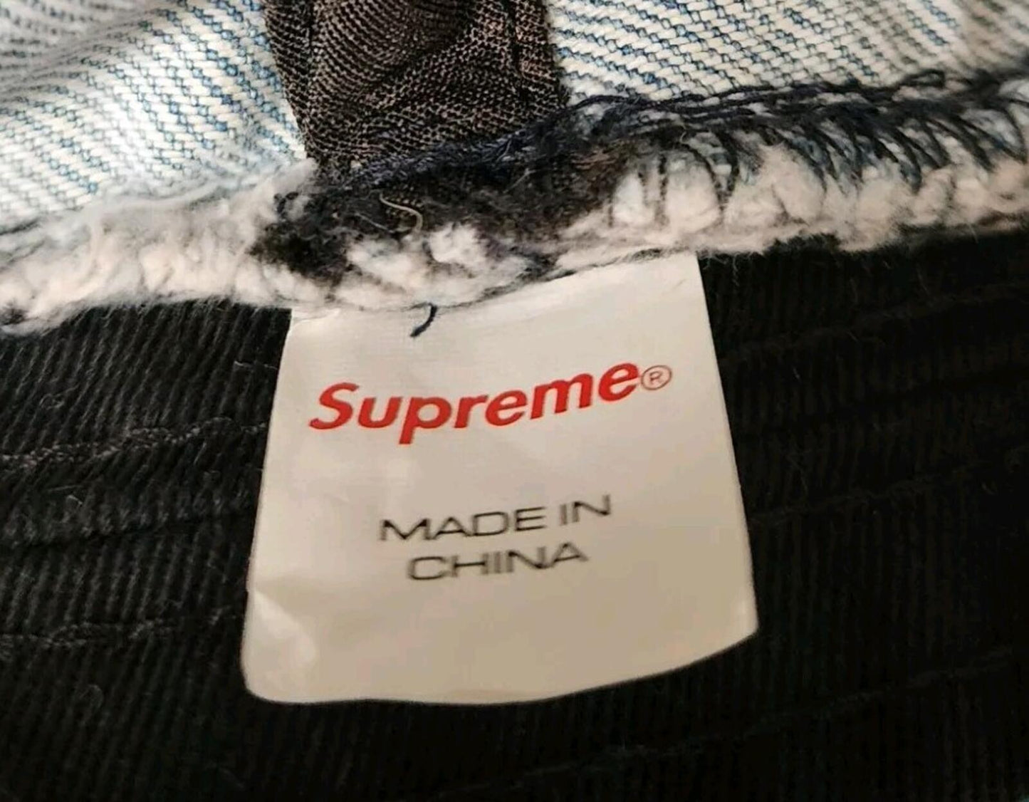 SS22 Supreme Fade Jacquard Denim Crusher Blue Size M / L