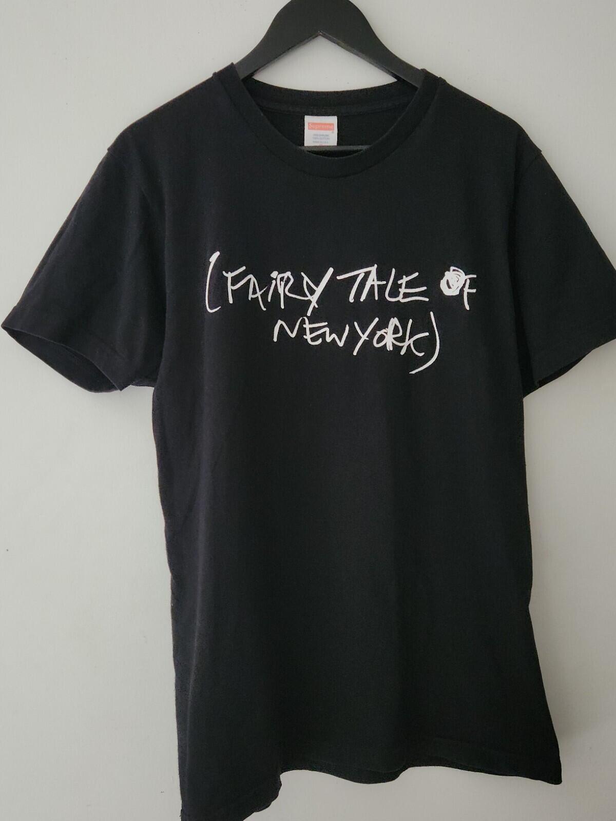 FW13 Supreme x Shane MacGowan T-Shirt M Medium Schwarz T-Shirt Fairy Tale Of New York