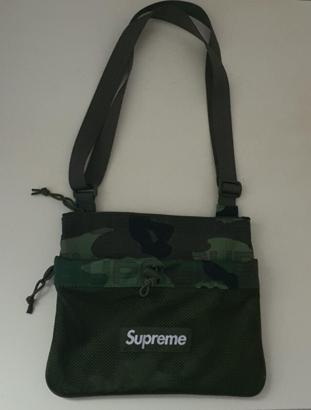 FW21 Supreme Side Bag Woodland Camo