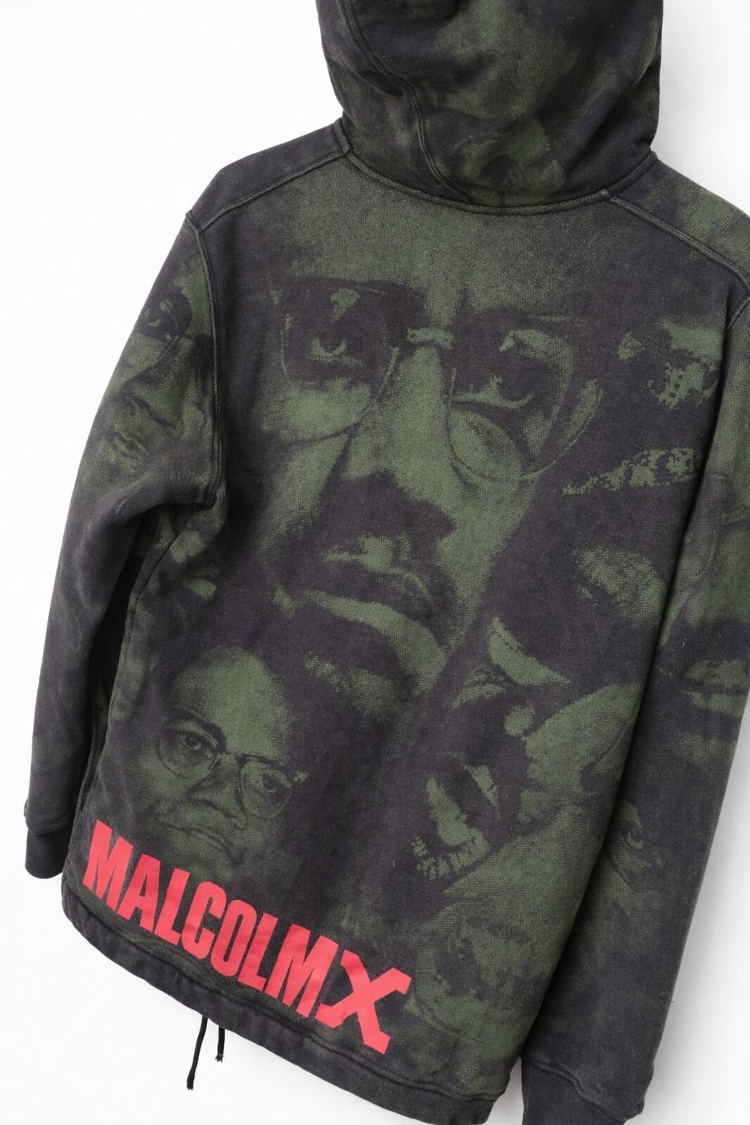 SS15 Supreme x Malcolm X Hooded Sweatshirt Size M BLEACHED
