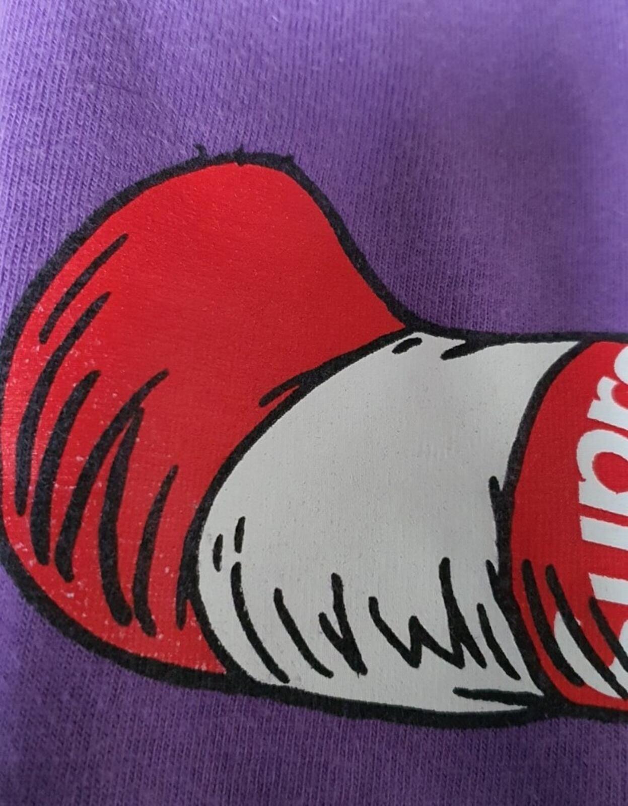 FW18 Supreme Cat in the Hat Tee Purple Size M