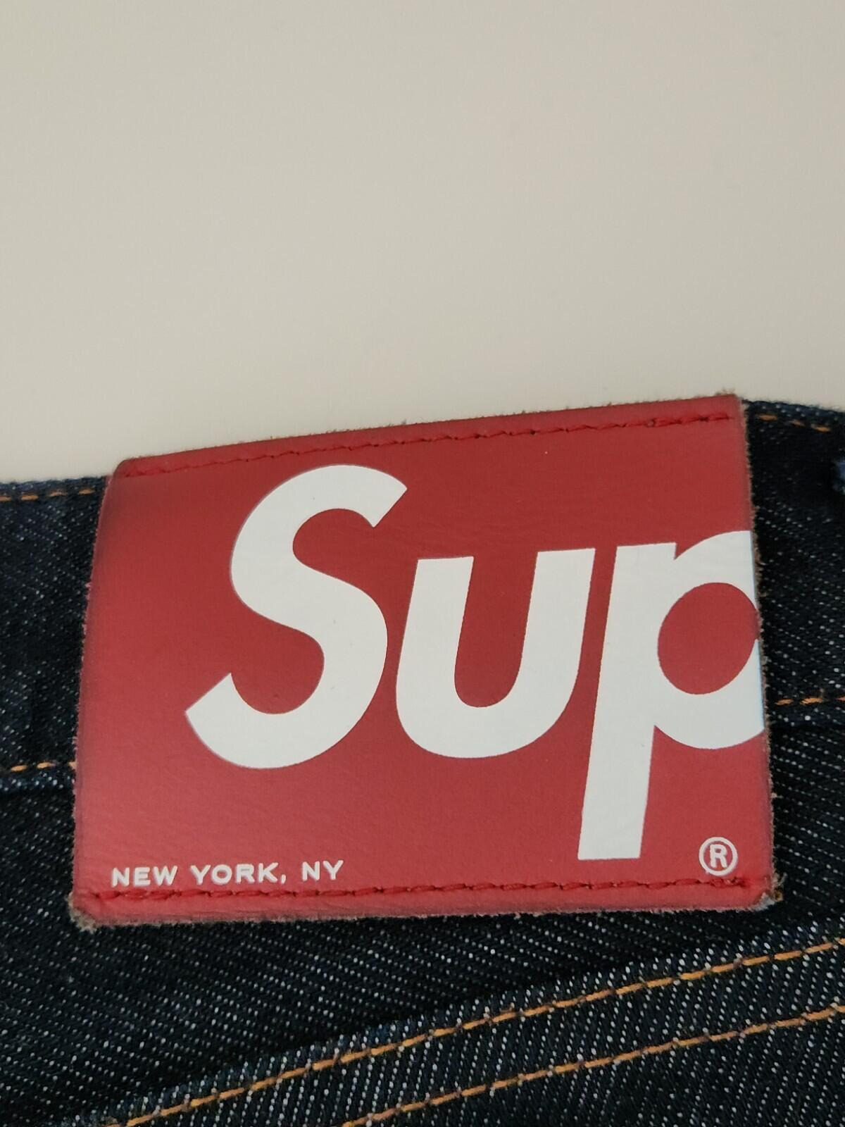 Supreme Indigo Slim Jeans size 32 Jean Made In Japan Trousers W32 L32