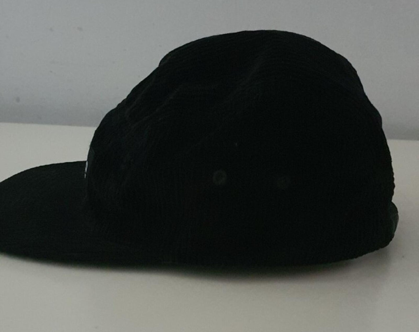 SS18 Supreme Corduroy camp cap black hat box logo