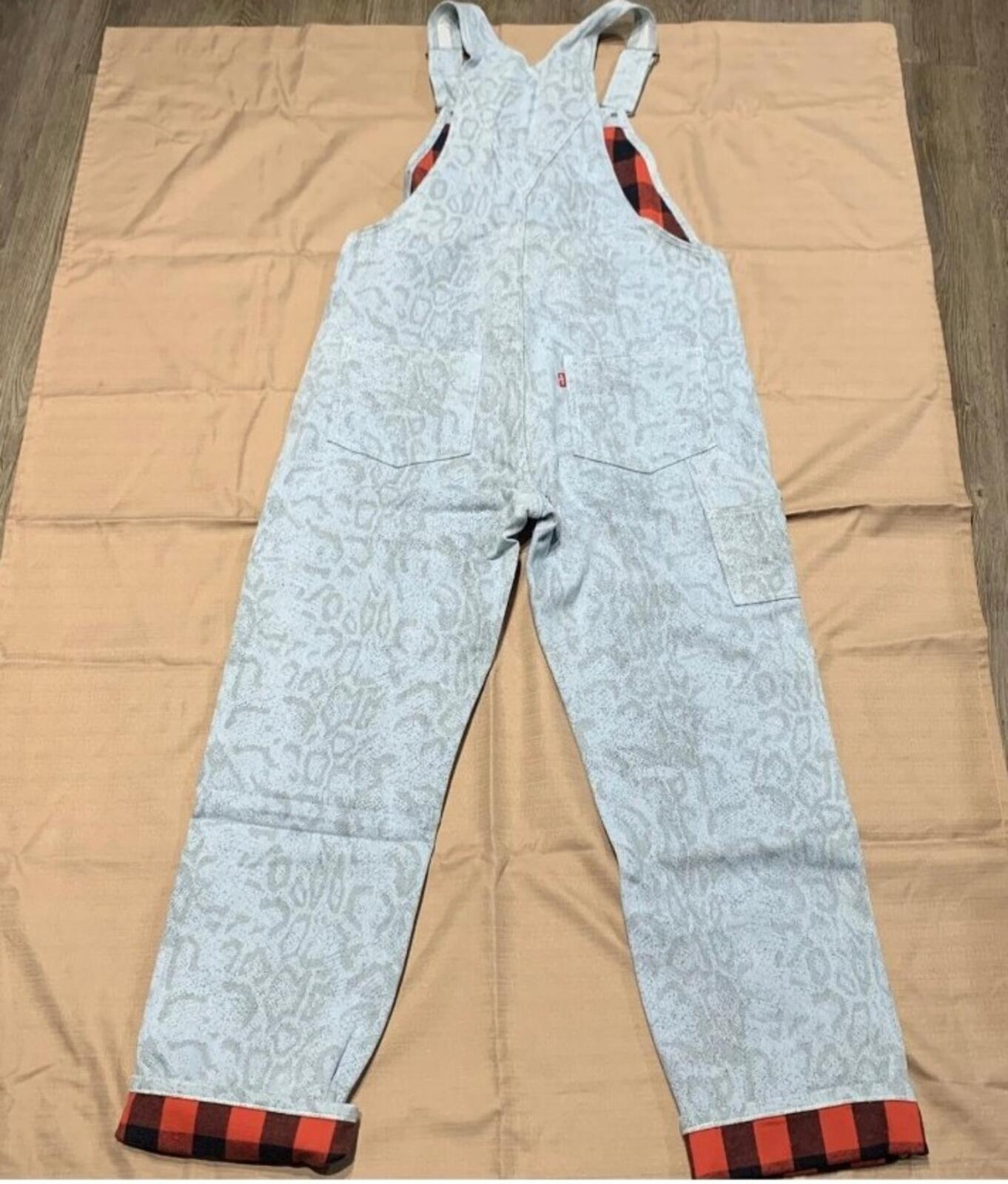 FW17 Supreme x LEVI'S Snakeskin Overalls Latzhose Hellblau Größe M