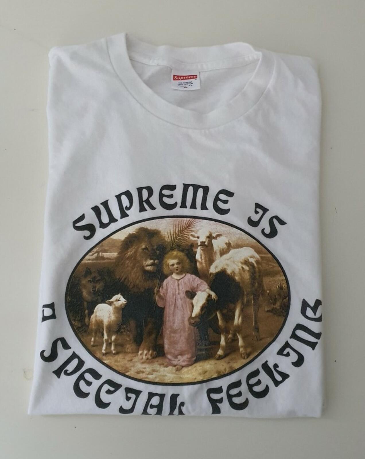 FW16 Supreme Is Special Feeling tee white T-shirt size XL