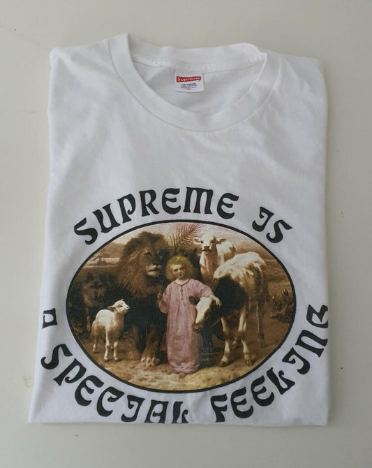 FW16 Supreme Is Special Feeling tee white T-shirt size XL