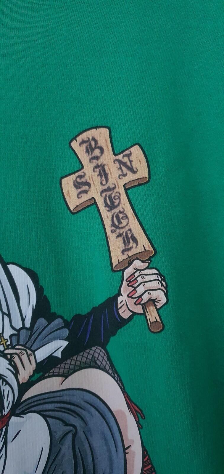 FW22 Supreme Nuns Green Tee Green Size S Original Artwork By Sean Cliver