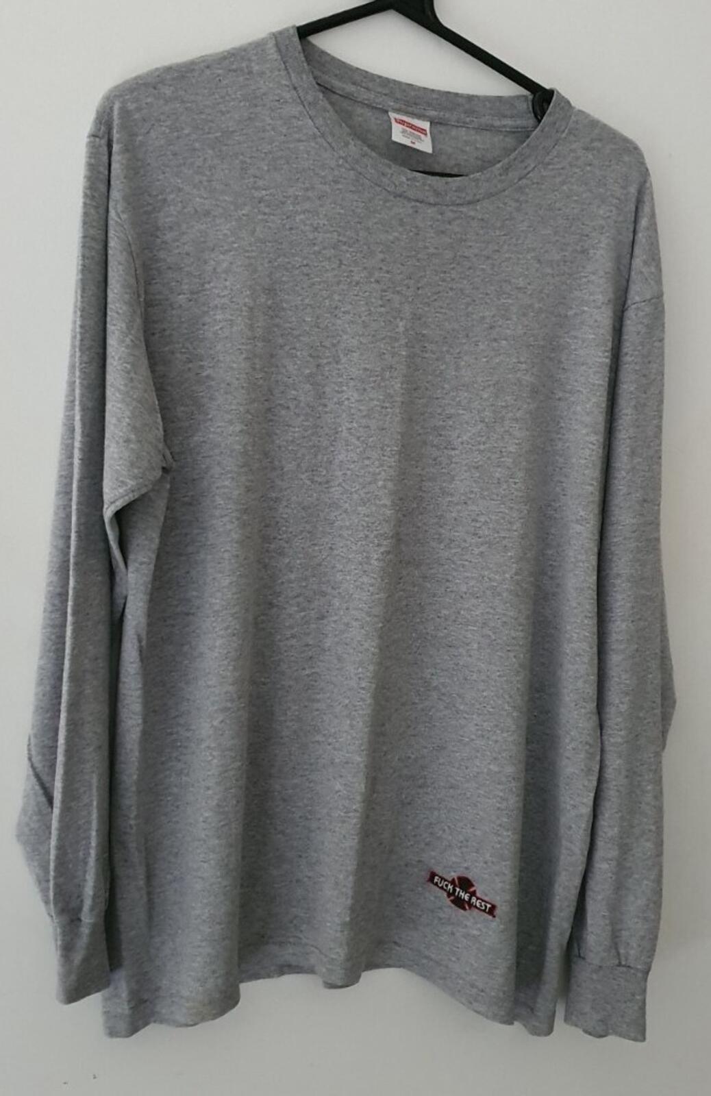 FW17 Supreme x Independent L/S tee Heather grey Long sleeve medium M T-shirt
