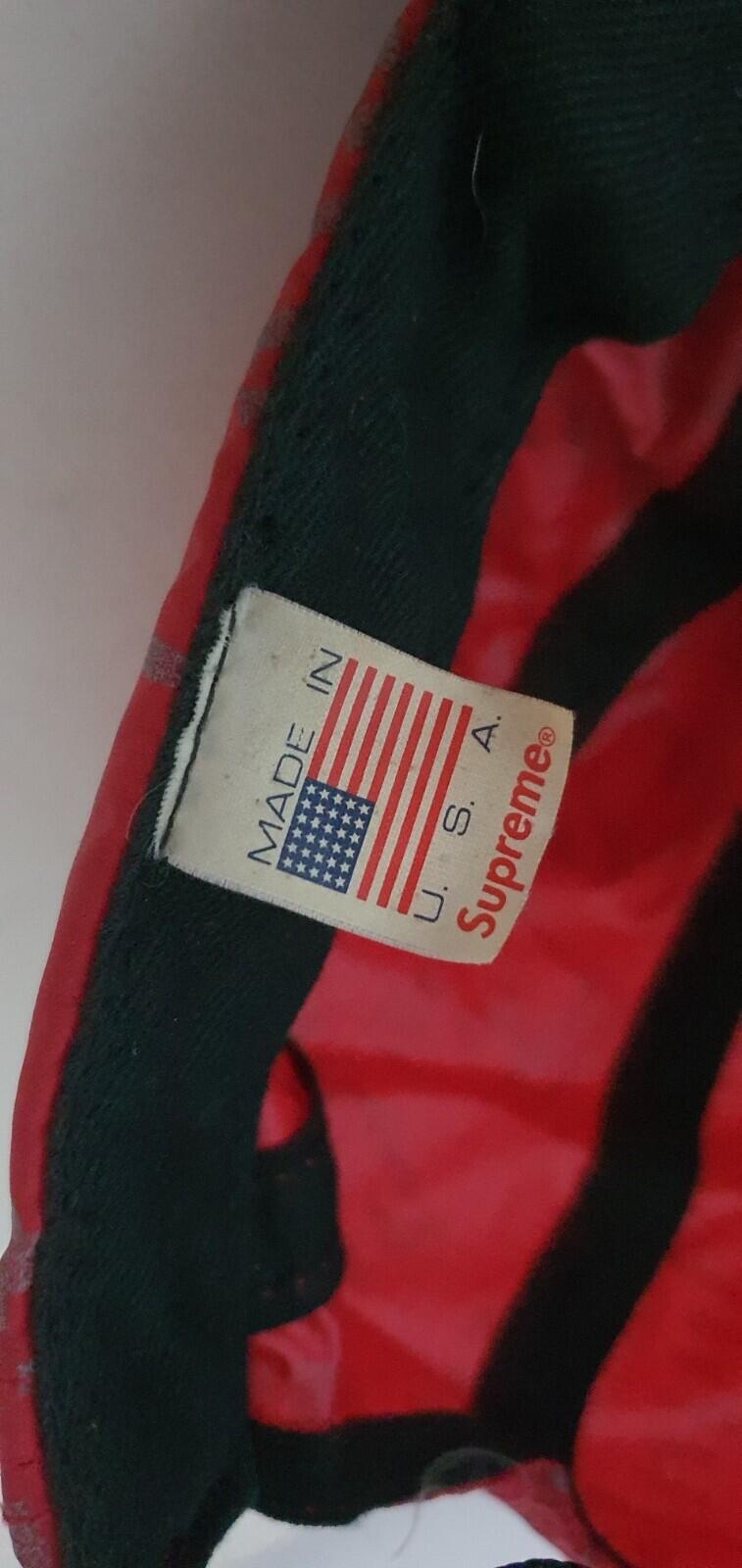 SS15 Supreme Reflective Soft Bill camp cap box logo red hat