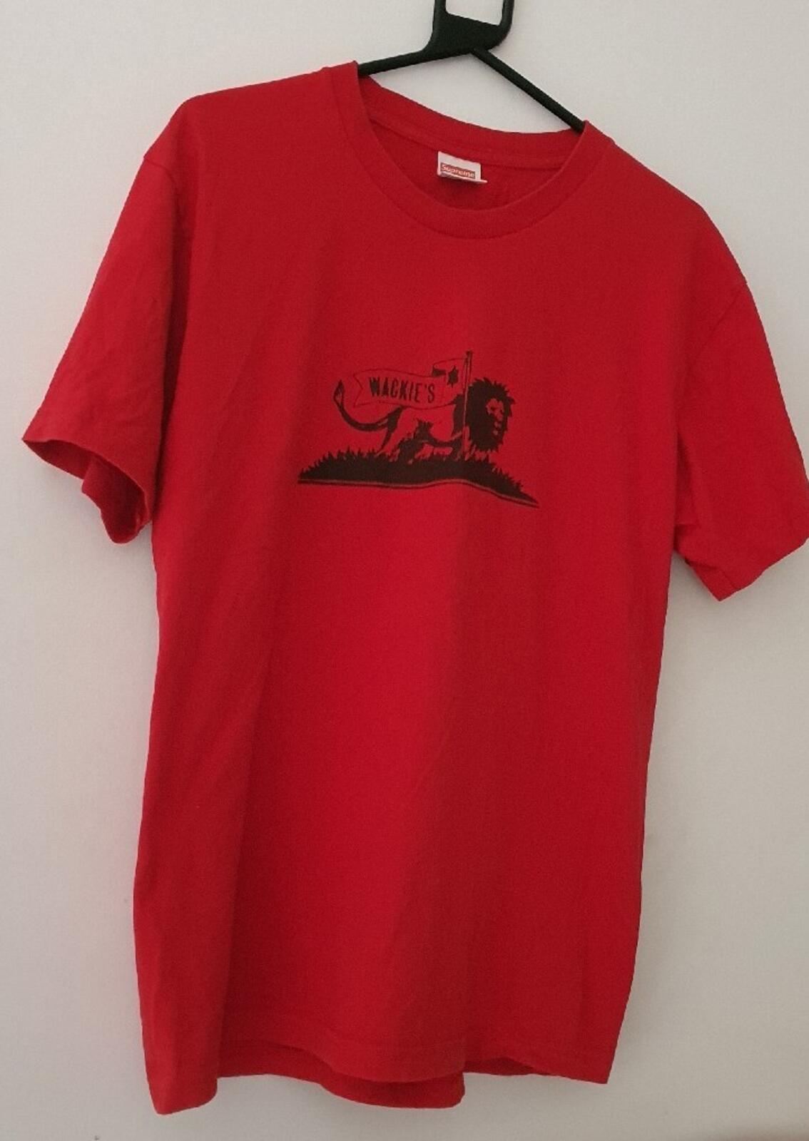 SS13 Supreme Wackies tee red size L large t-shirt vintage box logo 2013 Rare