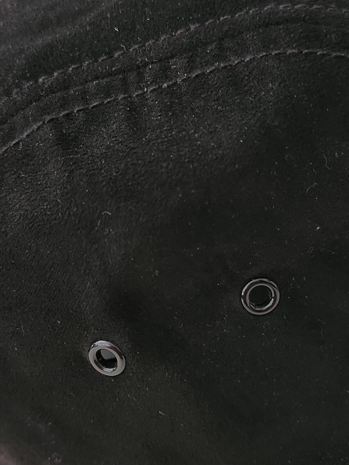 SS17 Supreme Suede Camp Cap Black Leather Hat Box Logo