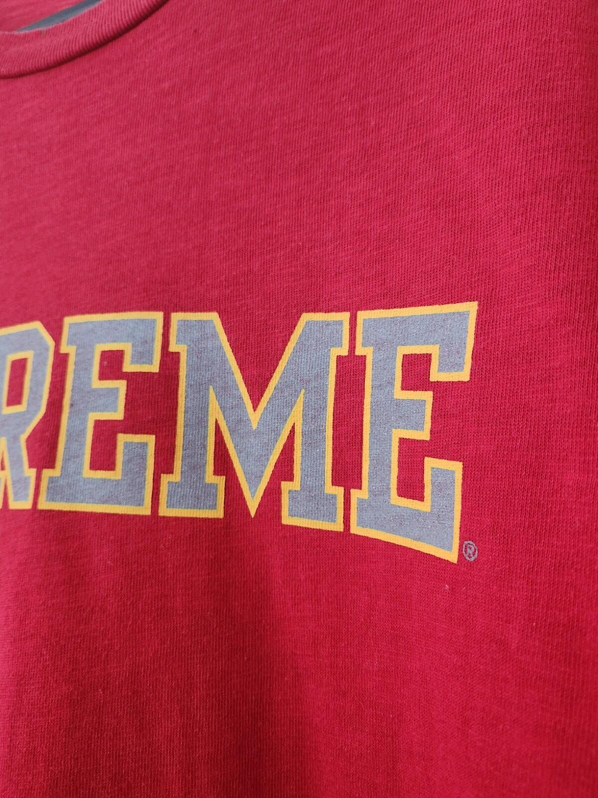 FW12 Supreme Reflective Top long sleeve L/S tee L large t-shirt Red FW12 vintage