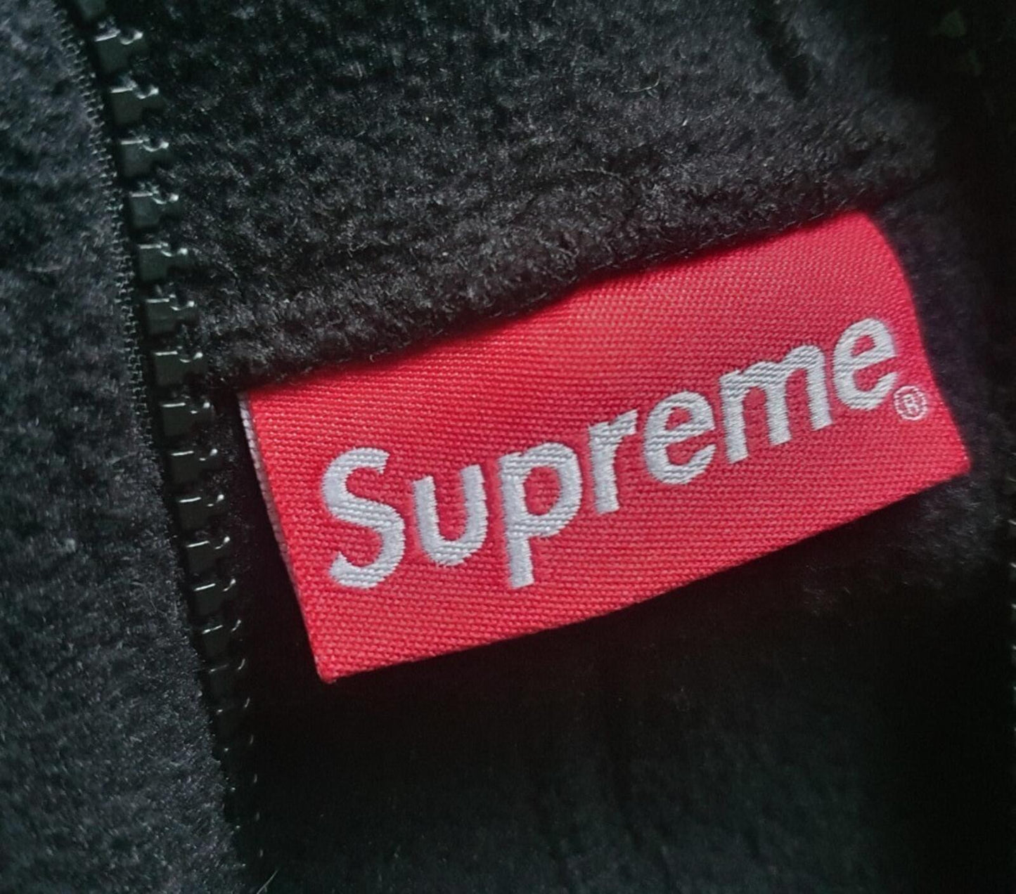 FW19 Supreme Polartec Half Zip Hooded Sweatshirt Black Size M