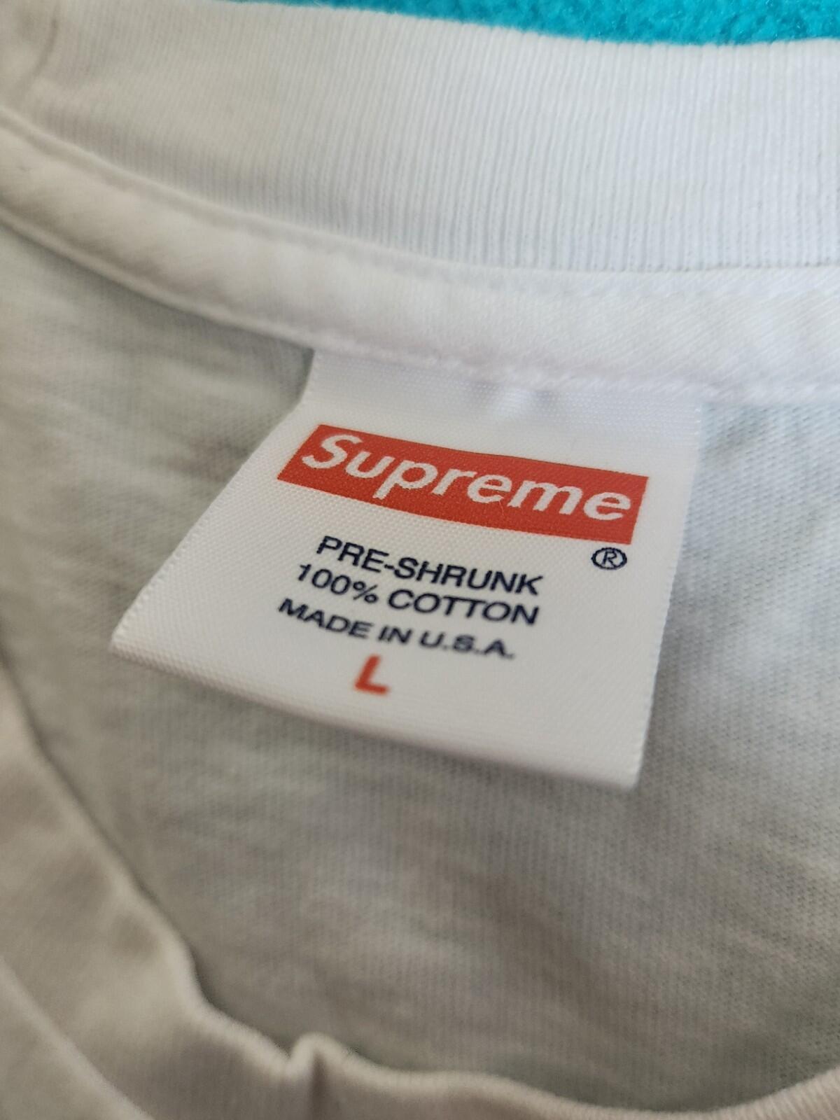 FW15 Supreme x Hypebeast 10. Jubiläum T-Shirt Größe L weiß T-Shirt @IBGDRGN